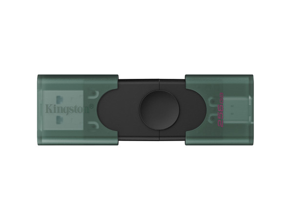 Memoria Flash Kingston DataTraveler Duo, 256GB, Dual USB-A/USB-C, Color Verde.