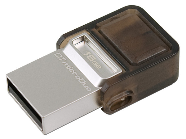 Unidad Flash USB 2.0/microUSB Kingston DataTraveler microDuo OTG de 16 GB.