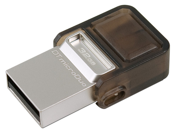 Unidad Flash USB 2.0/microUSB Kingston DataTraveler microDuo OTG de 32 GB.