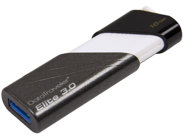 Unidad Flash USB 3.0 Kingston DataTraveler Elite 3.0 de 16GB.