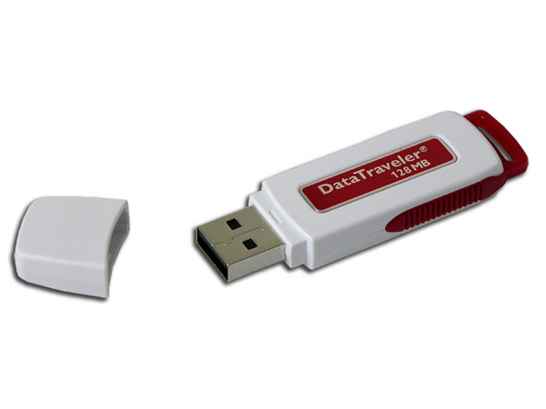 Unidad Flash USB 2.0 Kingston DataTraveler de 128 Mb. Velocidad de 3/6MBps (Escribe/Lee)
