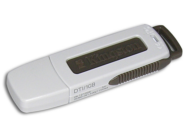 Unidad Flash USB 2.0 Kingston DataTraveler de 1 GB. Velocidad de 3/6MBps (Escribe/Lee)