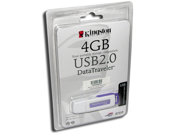 Unidad Flash USB 2.0 Kingston DataTraveler de 4 GB.