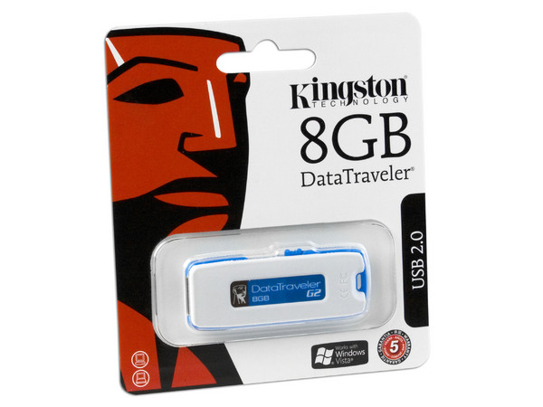 Unidad Flash USB 2.0 Kingston DataTraveler G2 de 8GB