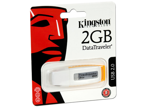 Unidad Flash USB 2.0 Kingston DataTraveler G3 de 2GB.
