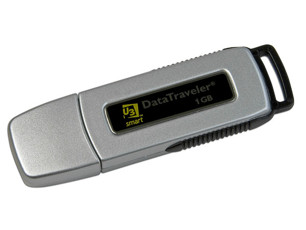 Unidad Flash USB 2.0 Kingston DataTraveler Edición U3 de 1 GB. Velocidad de 3/6MBps (Escribe/Lee)