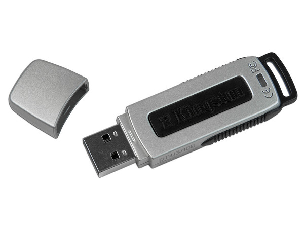 Unidad Flash USB 2.0 Kingston DataTraveler Edición U3 de 1 GB. Velocidad de 3/6MBps (Escribe/Lee)