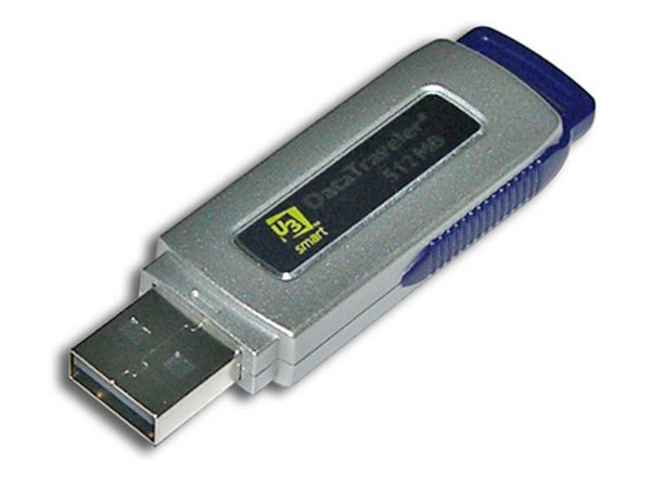 Unidad de almacenamiento portátil Kingston DataTraveler U3 de 512MB, USB 2.0