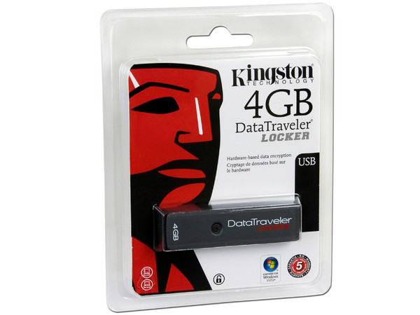 Kingston 4GB USB 2.0 Hi-Speed DataTraveler Locker w/Encryption
