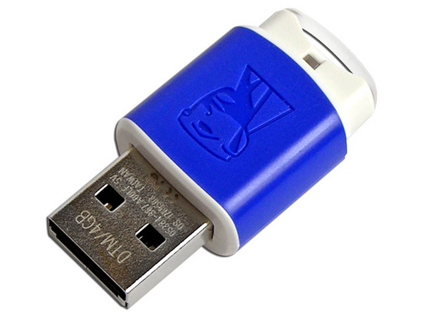 Unidad Flash USB 2.0 Kingston Data Traveler Mini–Migo Edition de 4GB.