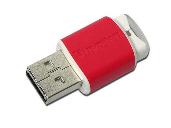 Unidad Flash USB 2.0 Kingston Data Traveler Mini–Migo Edition de 512 MB.