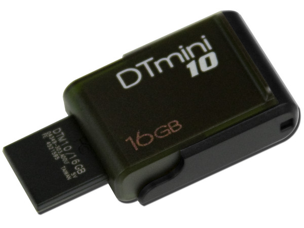 Unidad Flash USB 2.0 Kingston DataTraveler mini10 de 16GB. Color Verde