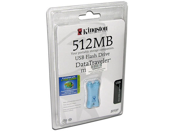 Unidad Flash USB 2.0 Kingston DataTraveler Mini Fun con Juegos. 512 MB