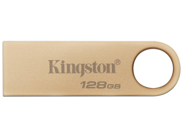 Unidad Flash USB 3.2 Kingston DataTraveler SE9 G3 de 128GB, Color Dorado.