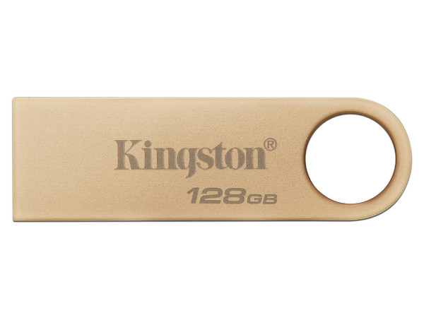 Unidad Flash USB 3.2 Kingston DataTraveler SE9 G3 de 128GB. Color Dorado.