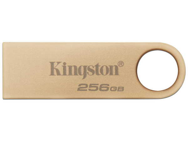 Unidad Flash USB 3.2 Kingston DataTraveler SE9 G3 de 256GB, Color Dorado.