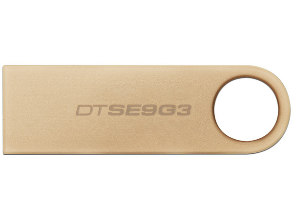 Unidad Flash USB 3.2 Kingston DataTraveler SE9 G3 de 256GB, Color Dorado.