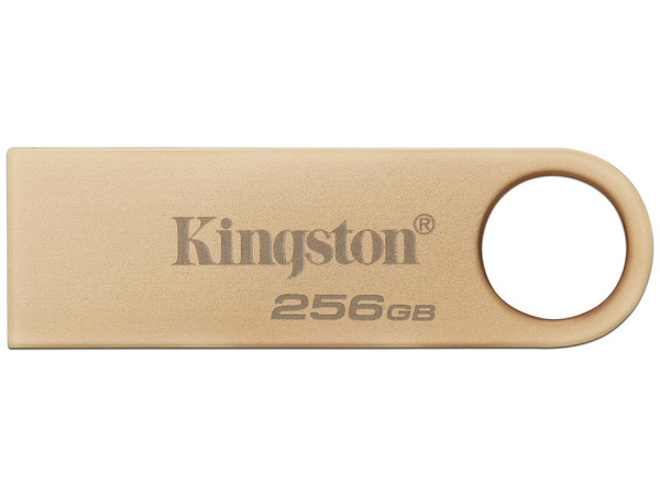 Unidad Flash USB 3.2 Kingston DataTraveler SE9 G3 de 256GB, Color Dorado.