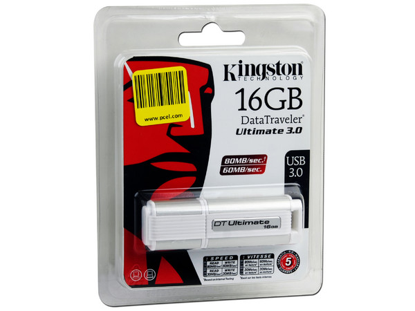 Unidad Flash USB 3.0 Kingston DataTraveler Ultimate de 16 GB.