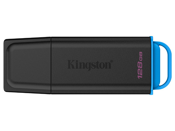 Unidad Flash USB 3.2 Gen 1 KINGSTON DataTraveler Exodia de 128GB. Color Negro y Azul.
