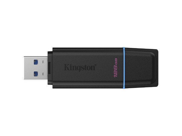 Unidad Flash USB 3.2 Gen 1 KINGSTON DataTraveler Exodia de 128GB. Color Negro y Azul.