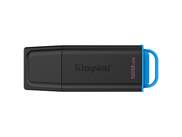 Unidad Flash USB 3.2 Gen 1 KINGSTON DataTraveler Exodia de 128GB. Color Negro y Azul.
