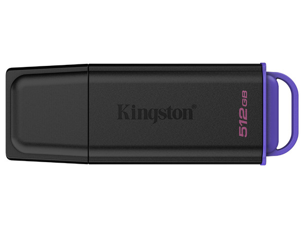 Unidad Flash USB 3.2 Gen 1 Kingston DataTraveler Exodia de 512GB. Color Negro.
