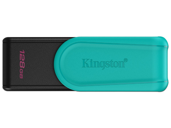 Memoria USB Kingston DataTraveler Exodia S, 128 GB, 3.2 Gen 1. Color Negro/Turquesa