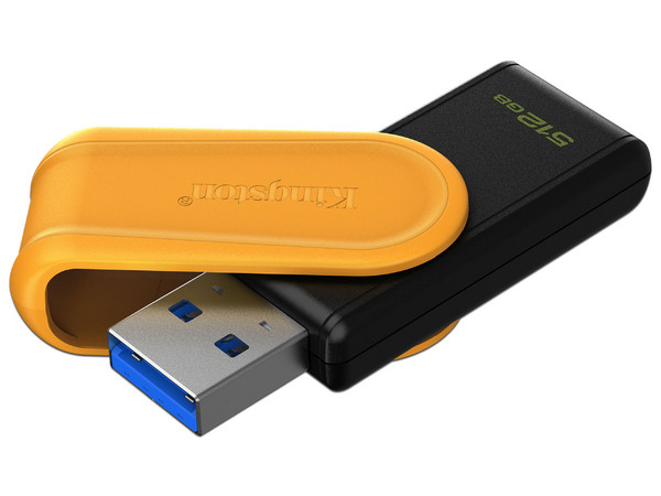 Memoria USB Kingston DataTraveler Exodia S, 512 GB, 3.2 Gen 1. Color Negro/Amarillo