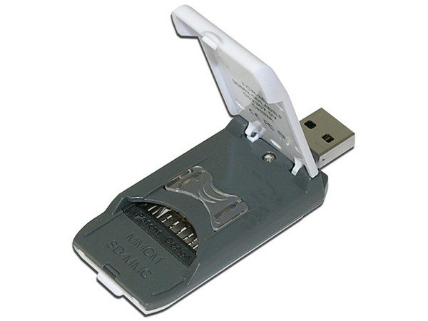 Lector de tarjetas SD/MMC MobileLite USB 2.0. Incluye Memoria SD de 1GB