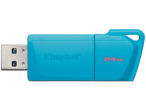 Unidad Flash USB 3.2 Kingston DataTraveler Exodia M de 64 GB, USB 3.2 Gen 1. Color Azul.