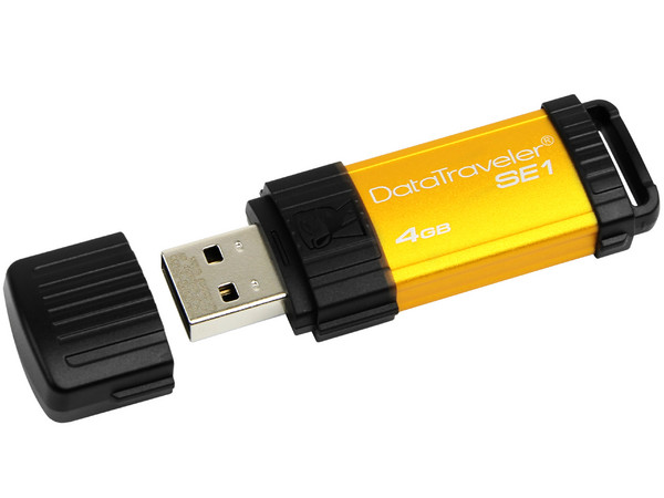 Unidad Flash USB 2.0 Kingston DataTraveler SE1 de 4GB. Color dorada