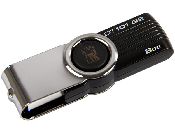 Unidad Flash USB 2.0 Kingston DataTraveler 101 Black Jack de 8GB. Color Negro
