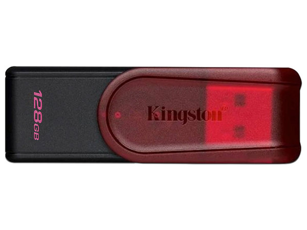 Unidad Flash USB 3.2 Kingston DataTraveler Exodia S de 128 GB, USB 3.2 Gen 1. Color Rojo.