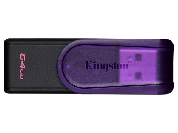 Unidad Flash USB 3.2 Kingston DataTraveler Exodia S de 64 GB, USB 3.2 Gen 1. Color Morado.