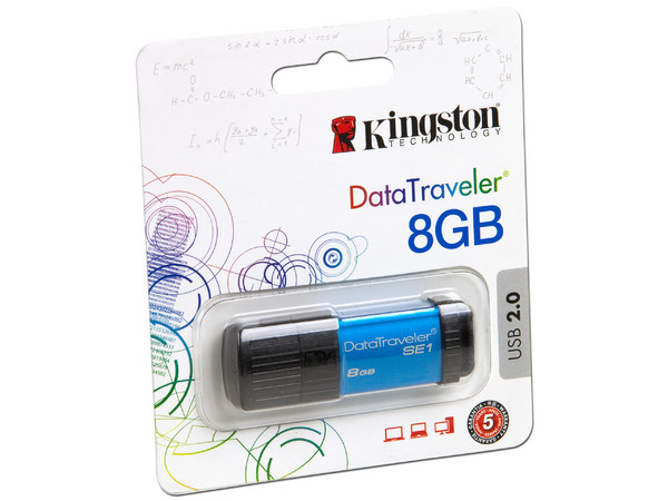 Unidad Flash USB 2.0 Kingston DataTraveler SE1 de 8GB.