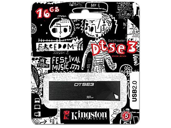 Unidad Flash USB 2.0 Kingston DataTraveler SE3 de 16GB. 