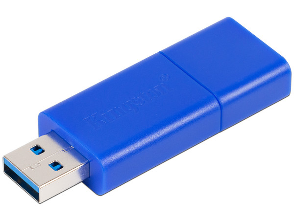 Unidad Flash USB 3.0 Kingston DataTraveler 100 G3 de 32 GB, Color Azul.