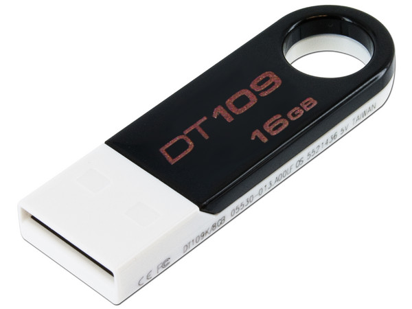 Unidad Flash USB 2.0 Kingston DataTraveler 109 de 16GB. Color Negra