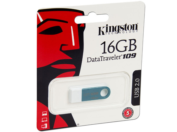 Unidad Flash USB 2.0 Kingston DataTraveler 109 de 16 GB.