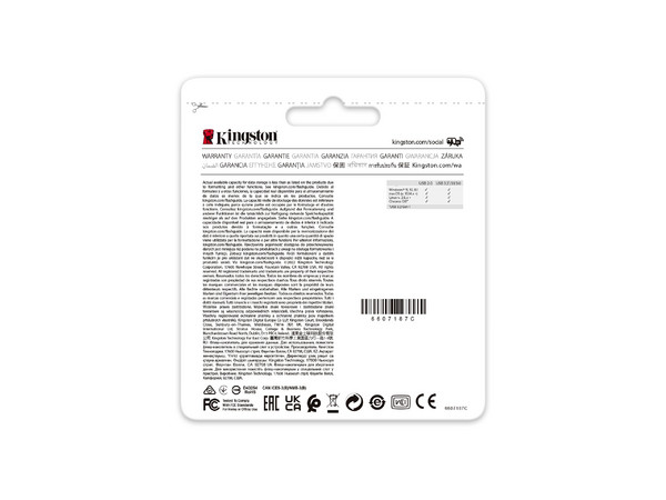 Memoria USB Kingston DataTraveler Exodia Onyx, 256 GB, USB 3.2, Color Negro.
