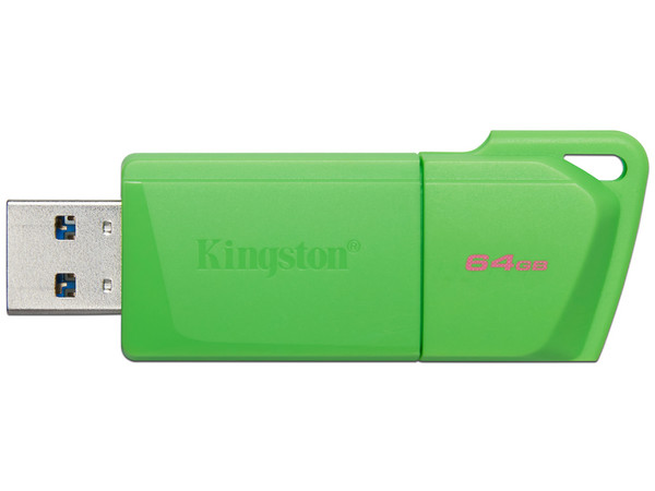 Memoria USB, Kingston, DataTraveler Exodia M, 64GB, USB A, Color Verde.