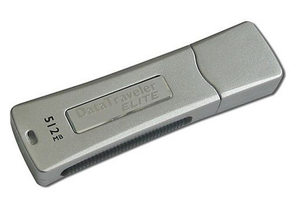 Unidad Flash USB 2.0 Kingston DataTraveler Elite con Seguridad de 512 MB. Velocidad de 14/24MBps (Escribe/Lee)