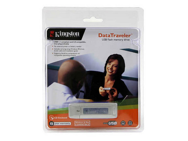Unidad de almacenamiento portátil Kingston de 64Mb, USB 2.0