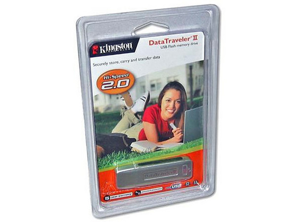 Unidad de almacenamiento portátil Kingston DataTraveler II de 512MB, USB 2.0