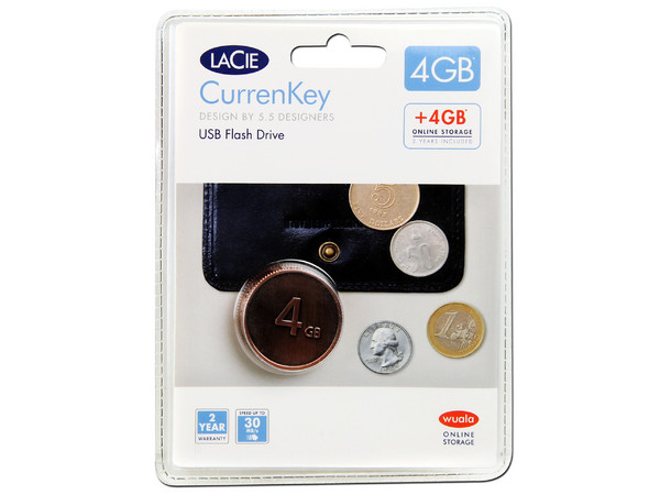 Unidad Flash USB 2.0 Lacie CurrenKey de 4GB