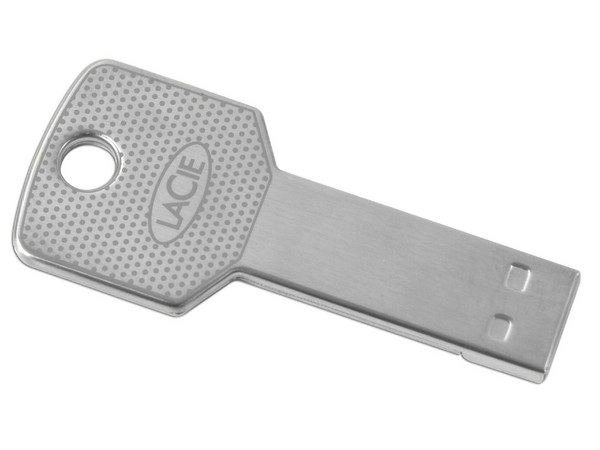 Unidad Flash USB 2.0 Lacie iamaKey de Resistente Diseño Metálico de 4GB