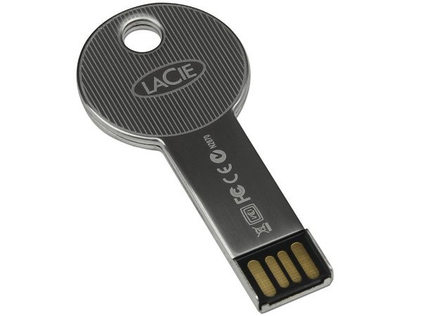Unidad Flash USB 2.0 Lacie CooKey de Resistente Diseño Metálico de 16GB