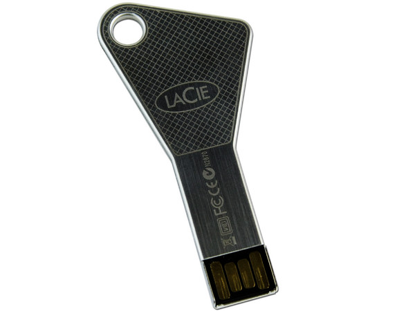 Unidad Flash USB 2.0 Lacie WhizKey de Resistente Diseño Metálico de 8GB