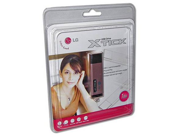 Unidad de almacenamiento portátil LG XTICK de 1GB, USB 2.0